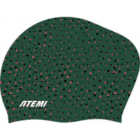 Шапочка для плавания Atemi long hair cap Point green TLH1PG принт