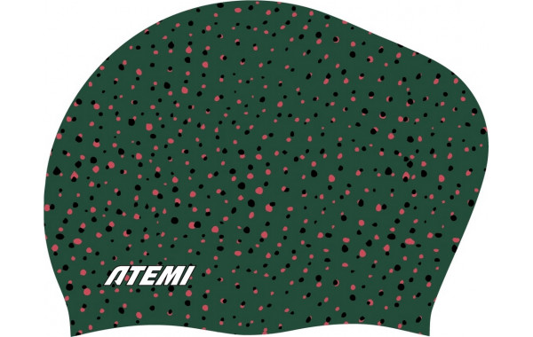 Шапочка для плавания Atemi long hair cap Point green TLH1PG принт 600_380