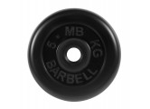 Диск обрезиненный d31мм MB Barbell MB-PltB31 5 кг черный