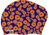 Шапочка для плавания Atemi long hair cap Orange flower TLH1OF принт