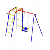 Детский спортивный комплекс Пионер дачный Юла МАКСИ + качели цепные со спинкой