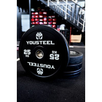 Диск EVO BUMPER PLATE 25кг YouSteel черный