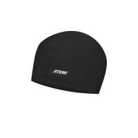 Шапочка для плавания Atemi PU cap black FPUC1BK черный