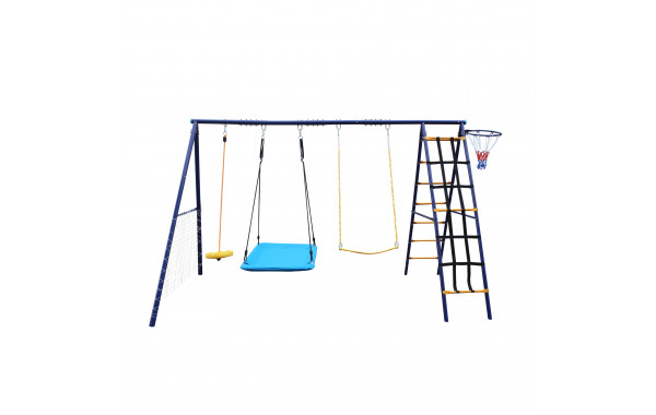 Комплекс уличный игровой с воротами Unix Kids 7 в 1 PL7IN1BL Blue 600_380