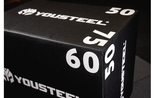 Тумба мягкая для запрыгивания YouSteel 75х60х50см 600_380