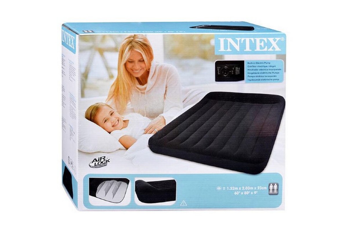 Надувной матрас (кровать) 203х152х23см Intex Pillow Rest Classic 66781 1200_800