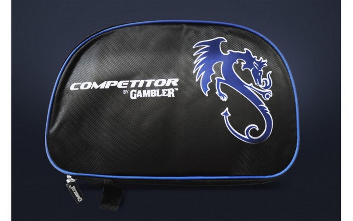 Чехол для ракеток Gambler Double padded dragon cover GDC-2 blue 1200_750