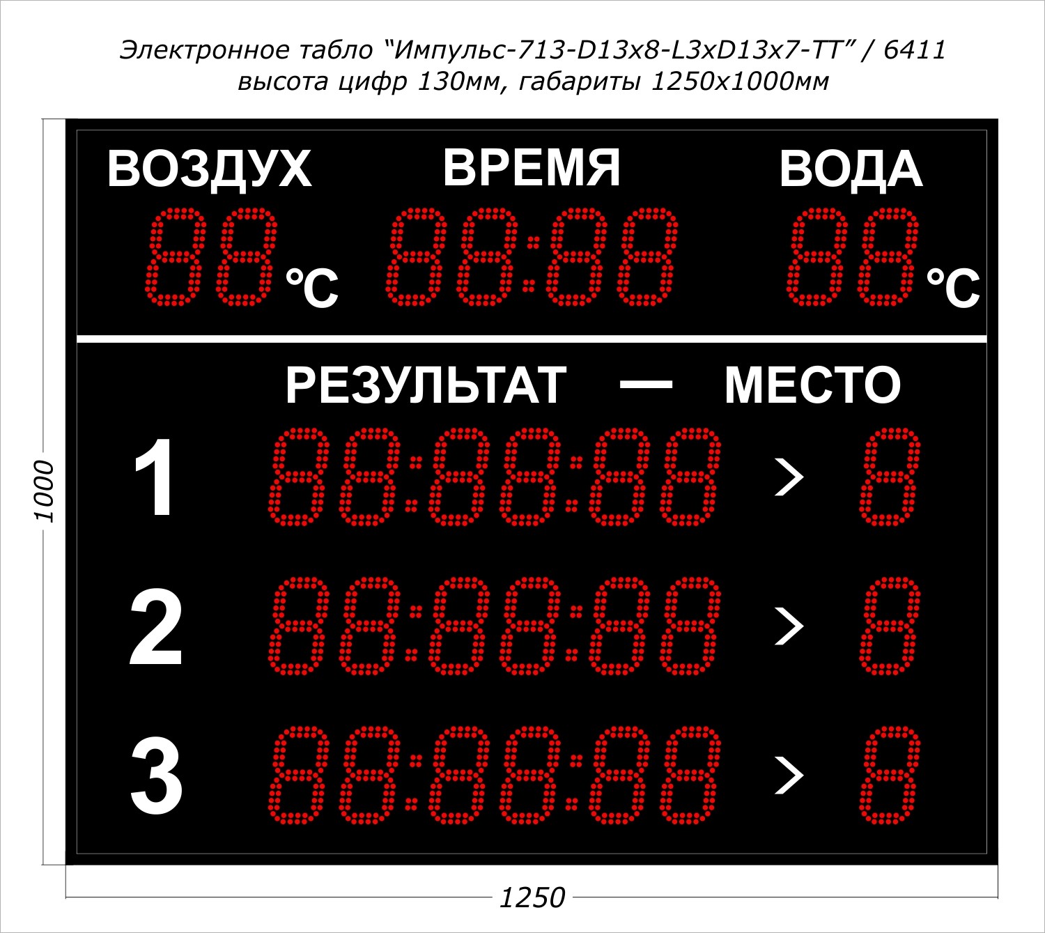 Табло для плавания Импульс 713-D13x8-L3xD13x7-T-T2 1500_1339