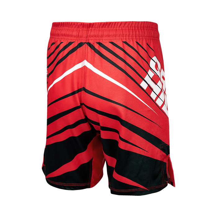 Шорты Green Hill MMA SHORT IMMAF approved MMI-4022, красные 700_700