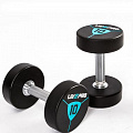 Гантели в уретане 40 кг Live Pro Premium Urethane Dumbbells LP8000-40 120_120